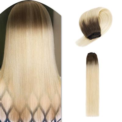 China Neitsi Silky Straight Clip In Hair Extensions Hair Clips 16 20 24 Inch Machine Made Detachable Hair 7pcs/set Remy Silky Straight Natural Real for sale