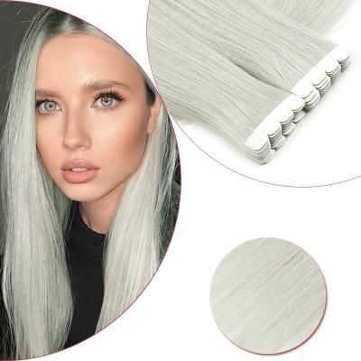 China Neitsi Silky Straight Mini Tape In Hair Seamless Real Hair Extensions Remy Tape Hair Extensions On Skin European Blonde Adhesive Weft for sale