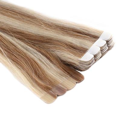 China Neitsi Silky Straight Mini Tape in Hair Extensions Tape Directly to Mini Hair Tape Machine Maker Color P27/613 for sale