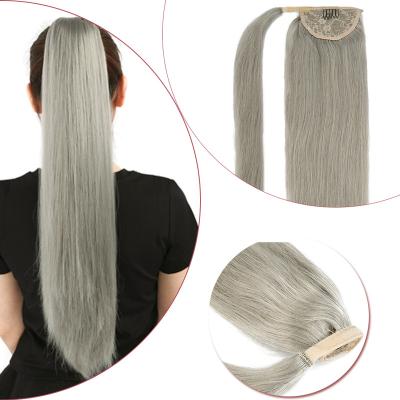 China Neitsi Silky Straight Pony Tail Hair Glue Hair Remy Human Hair Pony Tails Weft, Hair Extensions, Weave Hair for sale