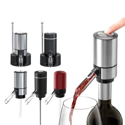 China In stock /Fast ship/Amazon electric air pressure automatic wine aeration aireador de vino viable success with base for sale