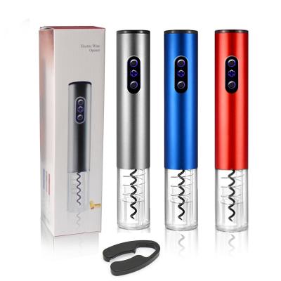 China Bestselling USB Rechargeable Screw Amazon Electric Wine Bottle Opener with Aluminum Cutter Wine Opener for sale