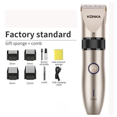 China Ceramic Men Barber Hair Trimmer Charging Blade Hair Trimmer Intelligent Fast Electric Rechargeable Cordless Razor Trimmer for sale