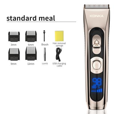 China Smart Quick Charge Barber Cordless Hair Clippers Professional Rechargeable Electric For Men Trimer Hair Cutter Machine Hair Trimmer for sale