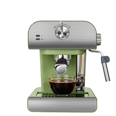 China 2020 Hotel Green High Espresso Semi Automatic Steam Milking Machine High Pressure Retro Sounds Coffee Level Machine for sale