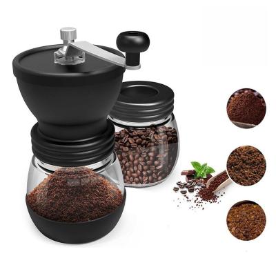 China PORTABLE Mini Coffee Espresso Grinder Blade Commercial Burrs with Reinforced Storage Glass Jar Durable Coffee Maker Kitchen Tools for sale