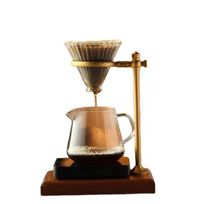 China Retro Factory Price Durable Coffee Hand Pot Coffee Stand Removable Coffee Spout Holder for sale