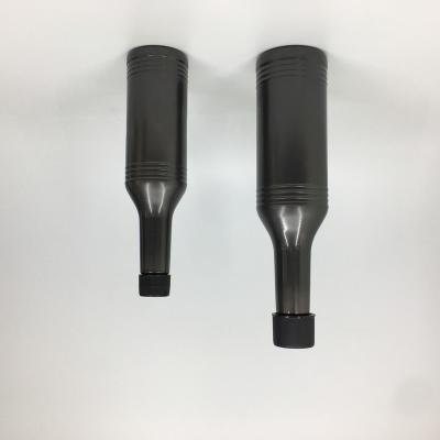 China Wholesale Custom Unique Black Small Capacity Cosmetic Shampoo 250ml Plastic Bottle With Screw Cap for sale