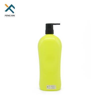 China 1000ML Empty Personal Care PET Hair Shampoo Conditioner Private Label Shampoos Single Shape Design Shampoo Bottle for sale