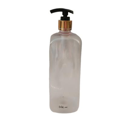 China 250ml 500ml 1000ml Cosmetic Clear Plastic Bottle Liquid Shampoo Bottle for sale