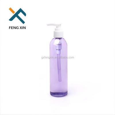 China 250ml Cosmetic Liquid Cosmetic Packaging Clear Plastic Bottle Pet Shampoo Clear Plastic Bottle for sale