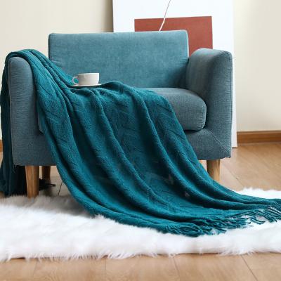 China Inyahome Portable Throw Blanket with Yellow Geometric Fringe Bed Throws Throw Large Decorative Throw for Couch Sofa Indoor Outdoor for sale