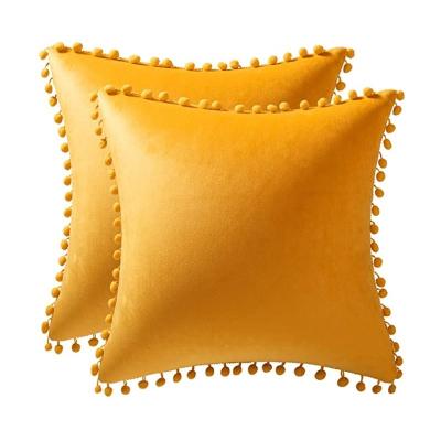 China Inyahome Decorative Luxury Anti-pilling Throw Velvet Cushion Covers Pillow Case For Sofa Living Room Bed Couch Farmhouse Outdoor Home Decor for sale