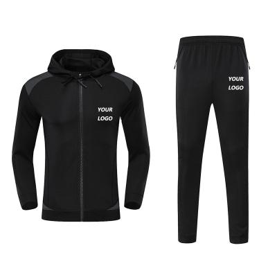 China 2020 Wholesale Breathable Polyester Men's Slim Fit Tracksuits Custom Tracksuit Hoodie Set Mens Jogging Tracksuit for sale