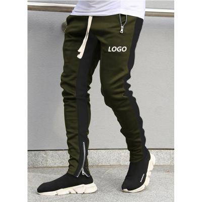 China Anti-Wrinkle Wholesale Hotsale Style Workout Custom Logo Sweatpants Jogger Sweatpants With Zippers for sale