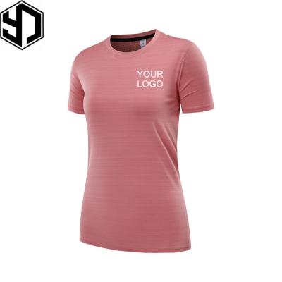 China Factory Supply Breathable Custom Short Sleeve Sports T-Shirt For Women for sale