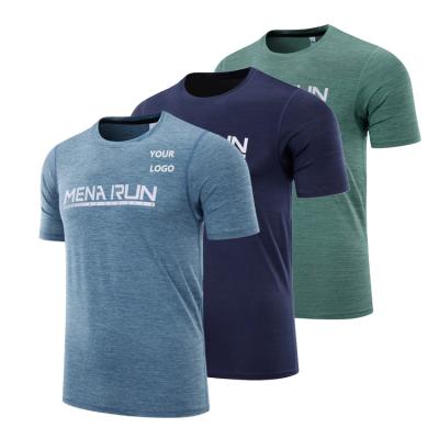 China High Quality Breathable Custom Clean Logo Quick Dry Training Gym Sports Outdoor Fitness Workout Running Shirt Men's T-Shirts for sale