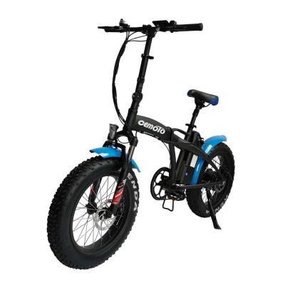 China 2021 New Release Aluminum Alloy EBike 48V 500W Long Range Lithium Battery Mini 20 Inch Folding Fat Tire Electric Bicycle for sale