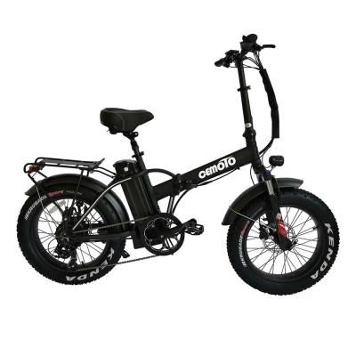 China Aluminum Alloy Modern Design E-bike 48V 500W Motor Frame 20 Inch Foldable Fat Tire Electric Bicycle for sale