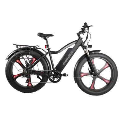 China Powerful popular Canada MTB ebike magnesium wheels aluminum alloy 48V 500W 750W battery 26 inch fat tire electric bike for sale