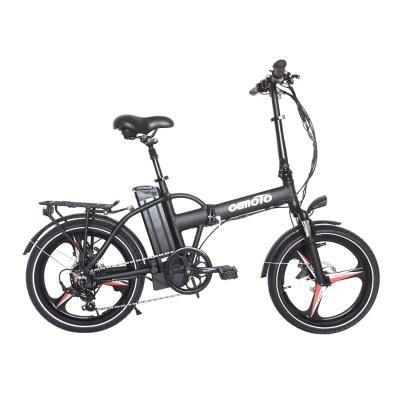 China Aluminum alloy light magnesium wheels aluminum alloy frame disc brake 48V 250W 20 inch electric folding bicycle for boy with CE/TUV for sale