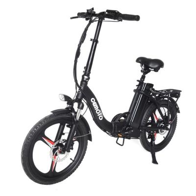 China Brushless Aluminum Alloy E-bike 48V 7 Speed ​​Motor Lithium Battery 20*1.75 350W Mini Electric Folding Bicycle Brushless For Sale for sale