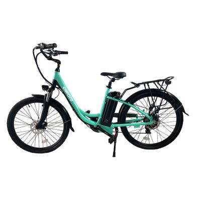 China Economic Easy Aluminum E-bike CE/TUV Seller 36V Lithium Battery Aluminum Alloy 26 Inch Stage City Electric Bicycle For Women for sale