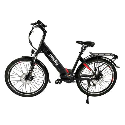 China High Quality Bafang Aluminum Alloy Mid Drive 48V 350W Hidden Battery 26 Inch ebike Stage City Electric Bicycle For Women for sale