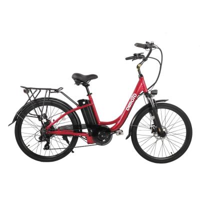 China Aluminum Alloy Fast Speed ​​E-Bike 48V 500W Lithium Battery Foldable Seat 26 Inch City Stage Electric Bicycle For Women for sale