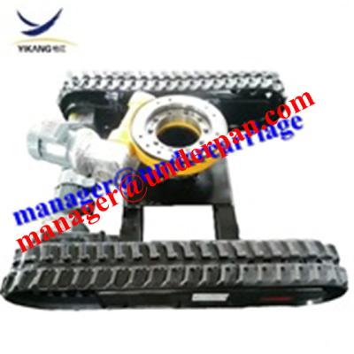 China Custom hydraulic crawler ruber track undercarriage system manufacturer with slewing bearing for sale