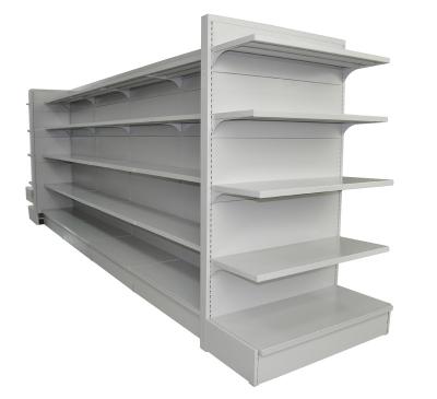 China Xinbaihui brand grocery equipment metal double sided supermarket racks retail store display racks for sale