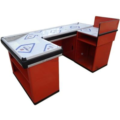 China 1) Supermarket 2)shops 3)shop stainless steel counter top checkout metal counter for supermarket checkout counter for sale