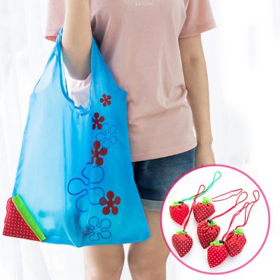 China Eco Logo Foldable Promotional Fruit Shopping Packaging Bag Custom Food Reusable Shopping Bag for sale