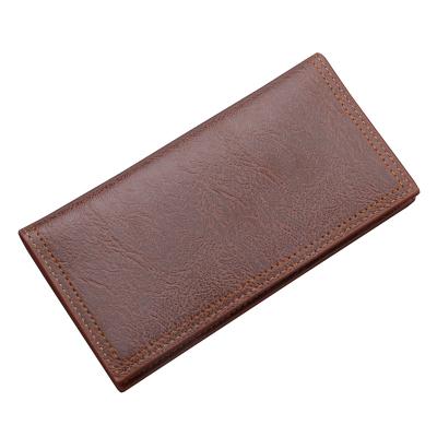 China Custom Long Wallet Man Large Capacity Sublimation PU Leather Fashionable Minimalist Wallet for sale