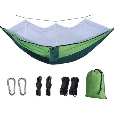 China OEM Camp 210T Hammock Welcome Durable Nylon Outdoor Adult Spring Hammock Popular Hammock for sale