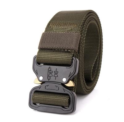 China High Quality Military Style Webbing Riggers Belt Metal Heavy Duty Quick Buckle Tactical Belt for sale