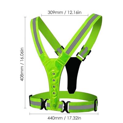 China INSTANT Reflective Vest LED Adult Kids LED Night Safety Reflective Vest For Walking Exercise for sale