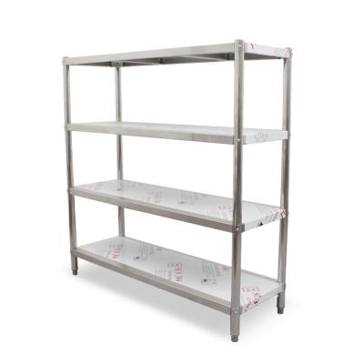 China Commercial Stainless Steel Kitchen Shelves Hotel Restaurant Storage Rack for sale