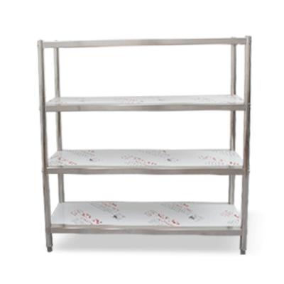 China Commercial Stainless Steel Shelf Metal Storage Shelf Kitchen Rack for sale