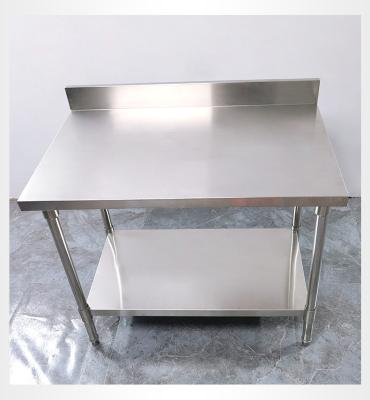 China Durable Commercial Kitchen With Separation Stainless Steel Table Double-Layer Workbench Hospital Workbench Stainless Steel for sale