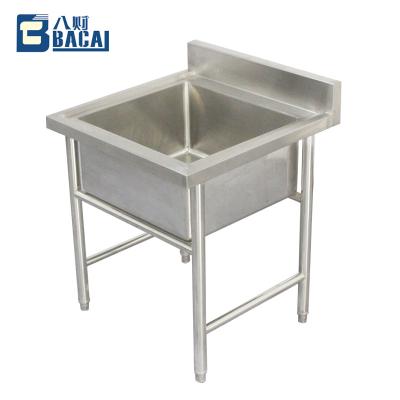 China With Faucet Commercial 304 Stainless Steel Single Bowl Custom Kitchen Sink for sale