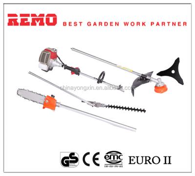 China 2-Stroke 52cc 5 in 1 Hedge Trimmer Pole Saw Strimmer Brush Cutter and Extension Pole for sale