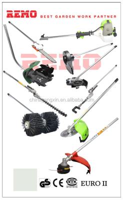 China 2-Stroke 9 in 1 ce/gs/ multi function 45cc gasoline brush cutter multi head grass trimmer for sale