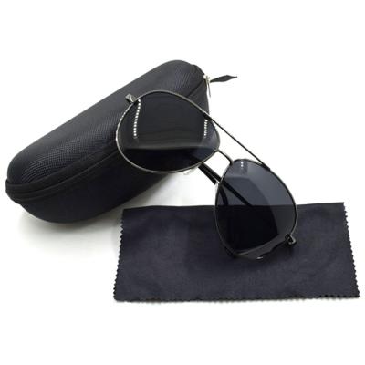 China 2021 Retro Fashion Sunglasses Men's Sun Metal Vintage Glass 400 Running UV Driving Finished Polarized Sunglasses With Case for sale