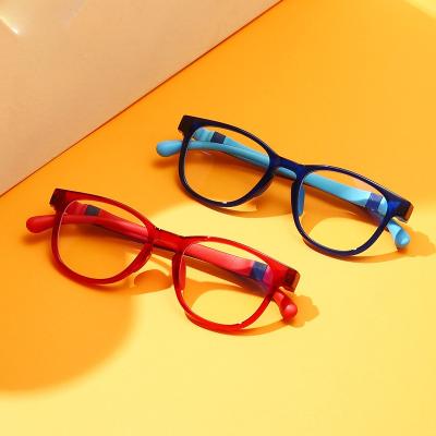 China 2022 Hot Sales Child Tr90 Kids Anti Blocking Blue Light Glass Boys Cute Girls Glasses Frames Computer Glasses for sale