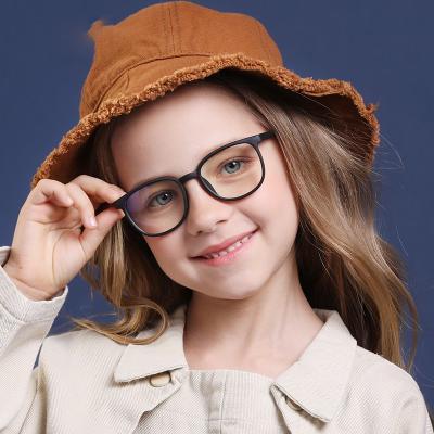 China 2021 New Child Classic Flexible Silicone Anti-blue Light Glasses For Boys And Girls for sale