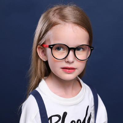 China SHAPE 2021 Hot Selling Fashion Children's Eyeglasses Frames Round Glass 2021 Blue Light Anti Children for sale