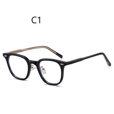 China 2021 Retro Wholesale High Quality New Fashion Luxury Custom Square Box Designer Men And Women Anti-blue Light Glasses 2022 for sale