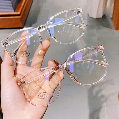 China 2021 New Retro Round Optical Glasses Anti Blue Light Blocking Fashion Optical Women Blue-Ray Eye Glasses Eye Glasses 2022 Anti-Blue Light for sale