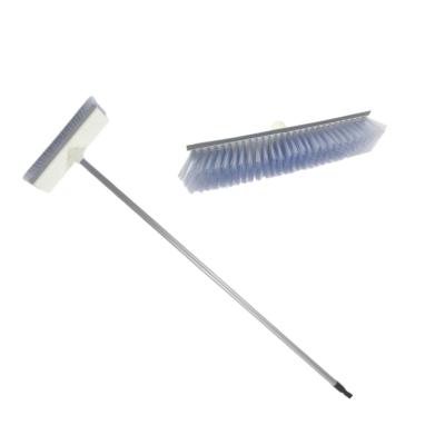 China Stocked 10 inch brush head with EVA rubber band iron rod for floor scraping and wall cleaning for sale